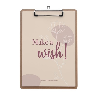 Make a Wish - Klemmbrettkalender 2023