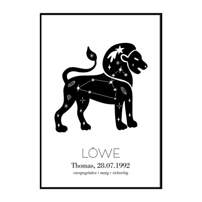 Sternzeichen "Löwe" - Poster