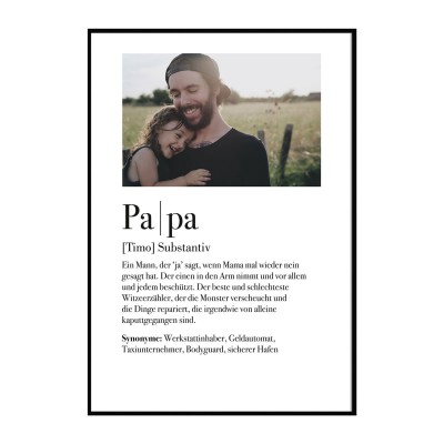 Definition Papa - Foto-Poster