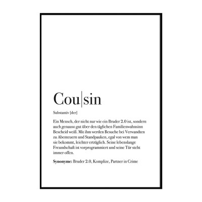 Definition Cousin - Poster