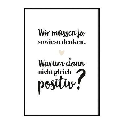 Poster Lieblingsmensch - Positives Denken