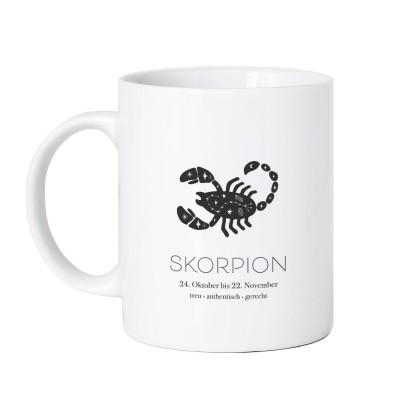 Motiv: Sternzeichen "Skorpion" - VS" Tasse