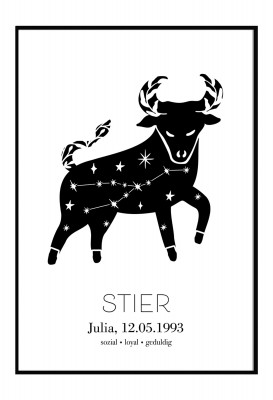 Sternzeichen "Stier" - Poster
