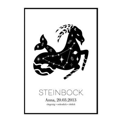 Sternzeichen "Steinbock" - Poster