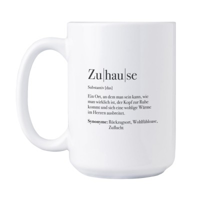 Definition Zuhause  - Jumbotasse