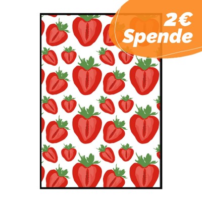 Erdbeer Vulva Poster