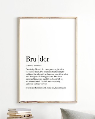 Bruder Dudeneintrag - Lieblingsmensch Poster