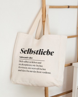 Selbstliebe Definition - Stofftasche - Shopper