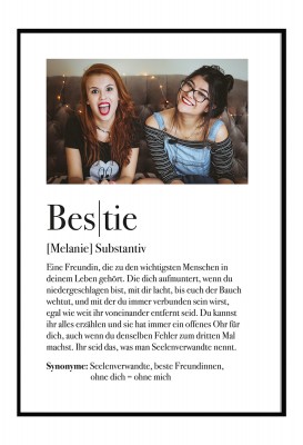 Definition Bestie - Foto-Poster
