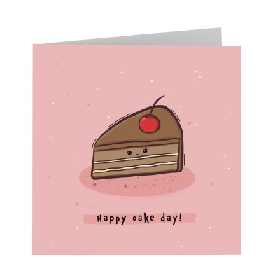 Happy cake day! - Grußkarte