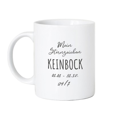 Motiv: Mein Sternzeichen "Kein Bock" - VS" Tasse