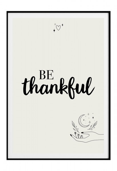 Be thankful - Poster