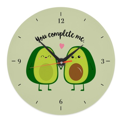 You complete me - Wanduhr