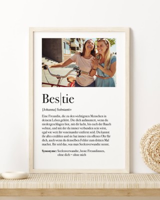 Definition Bestie - Foto-Poster