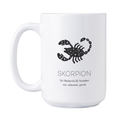 Sternzeichen "Skorpion" - Jumbotasse