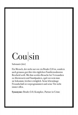 Definition Cousin - Poster
