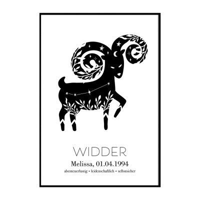 Sternzeichen "Widder" - Poster