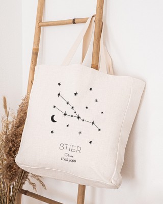 Sternzeichen "Stier" - Stofftasche