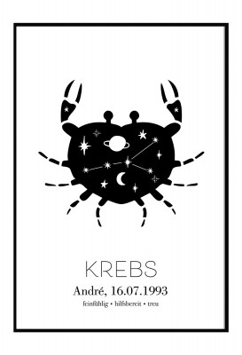 Sternzeichen "Krebs" - Poster