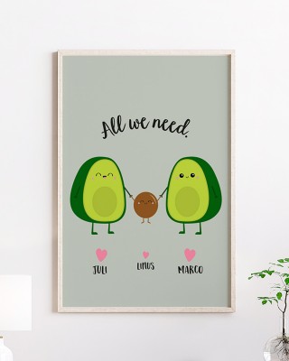 All we need - personalisiertes Poster