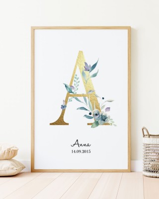 Personalisierbares Letter Poster A