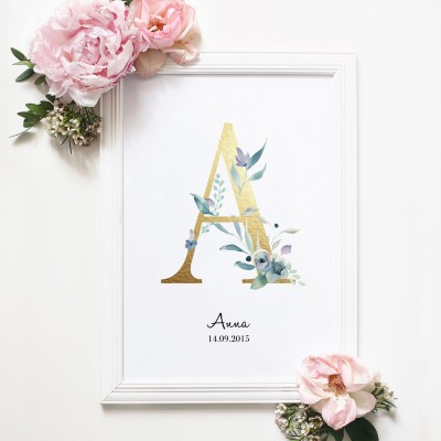 personalisierbares Letter Poster A