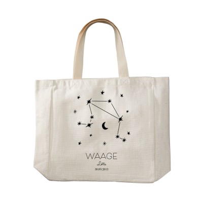Sternzeichen "Waage" - Stofftasche
