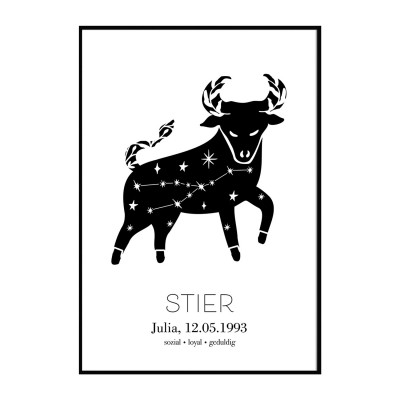 Sternzeichen "Stier" - Poster