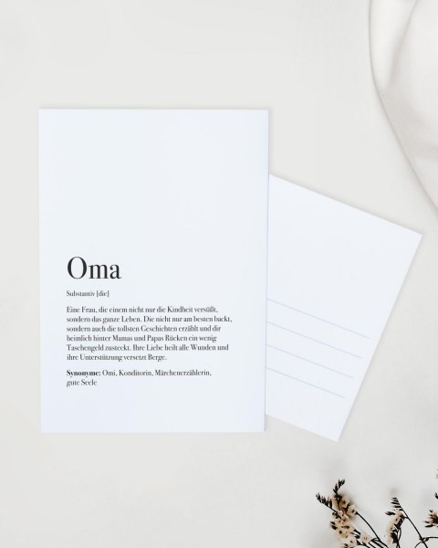 Postkarte für die Oma - Geschenk für Oma - im Lieblingsmensch Shop