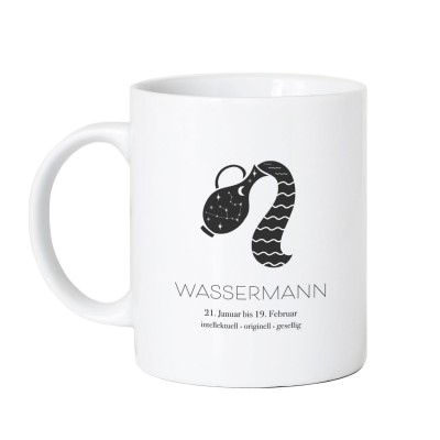 Sternzeichen "Wassermann" - VS" Tasse