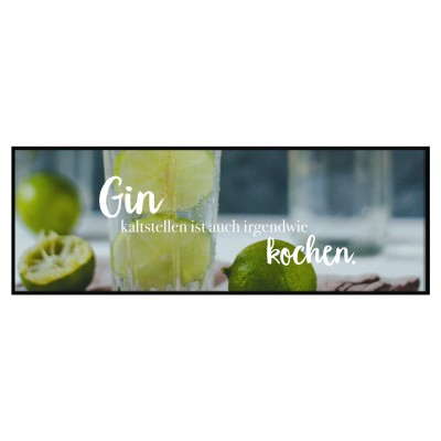 Gin kaltstellen - Panoramaposter