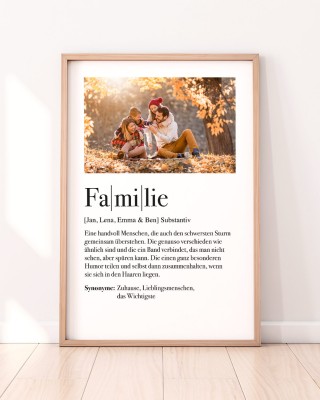 Definition Familie - Poster