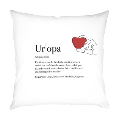 Definition Uropa - Kissen mit Füllung
