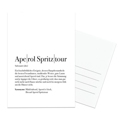 Postkarte Aperol Spritztour