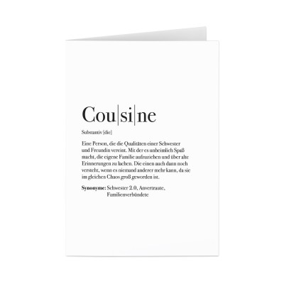 Cousine - Karte