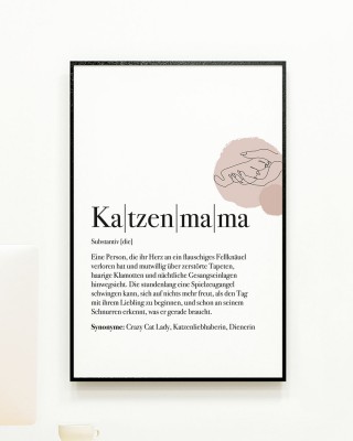 Definition Katzenmama - Poster