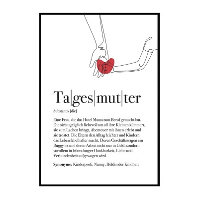 Definition Tagesmutter - Poster