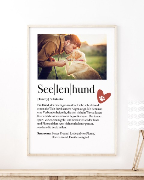 Definition Seelenhund - Foto-Poster